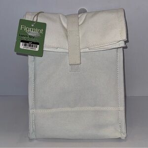 Figmint off White cream insulated lunch Bag tote NWT